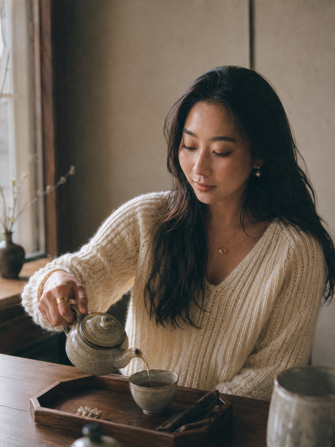 Tea pouring
